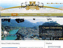 Tablet Screenshot of chaletuntersberg.com